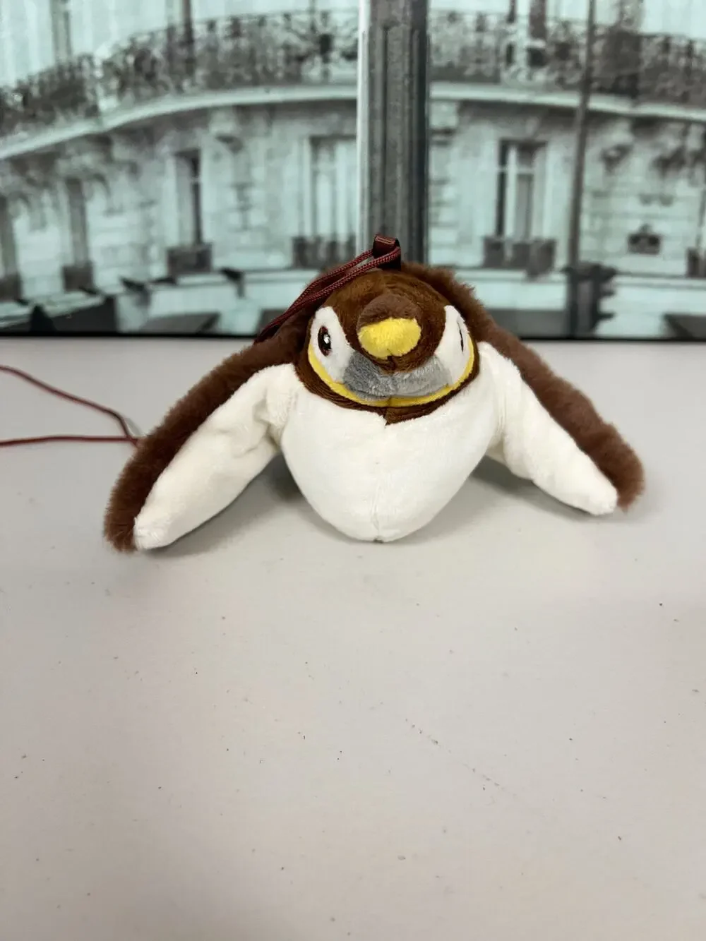 USB Interactive Flying Sparrow Plush Toy, Electronic Bird Toy for Cats